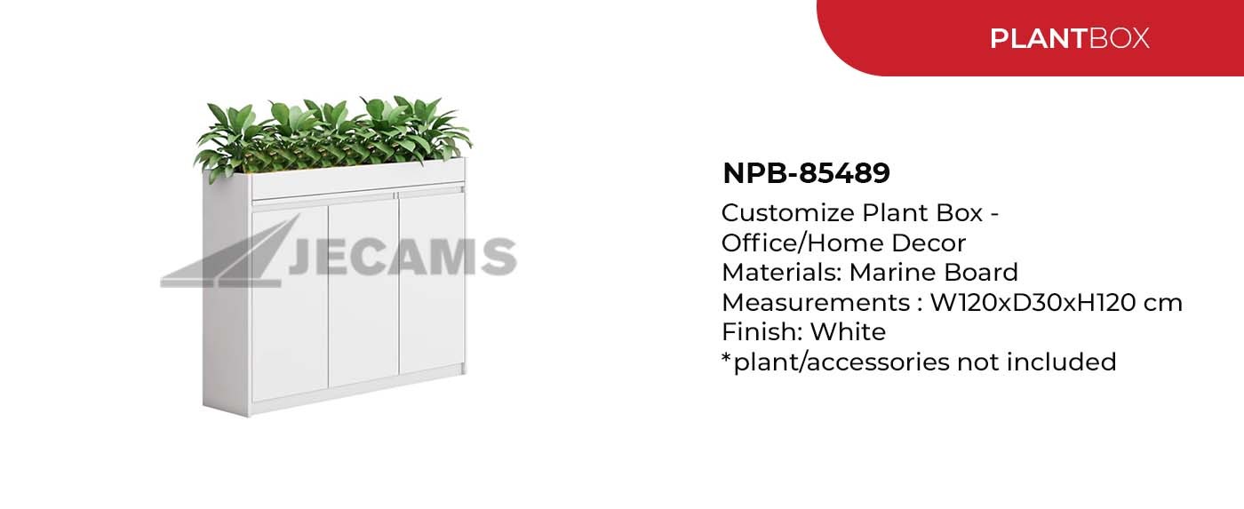 white plant box