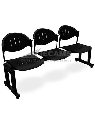 Black Finish Gang Chair