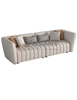 White Long Office Sofa