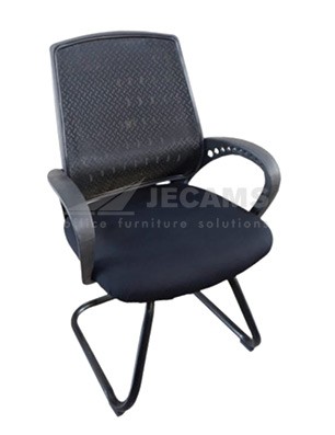 Black Fabric Visitor Chair