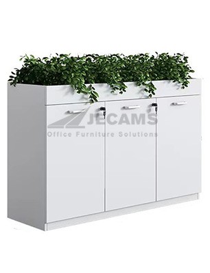 office cabinet with plant box