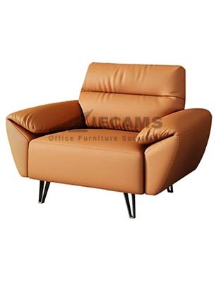 Orange 1-Seater Lounge Chair