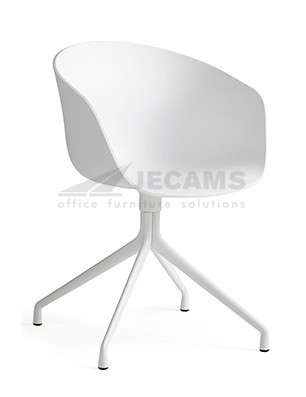 White Plastic Chair Powdercoated
