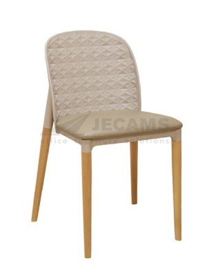 Leatherette Seat Plastic Chair
