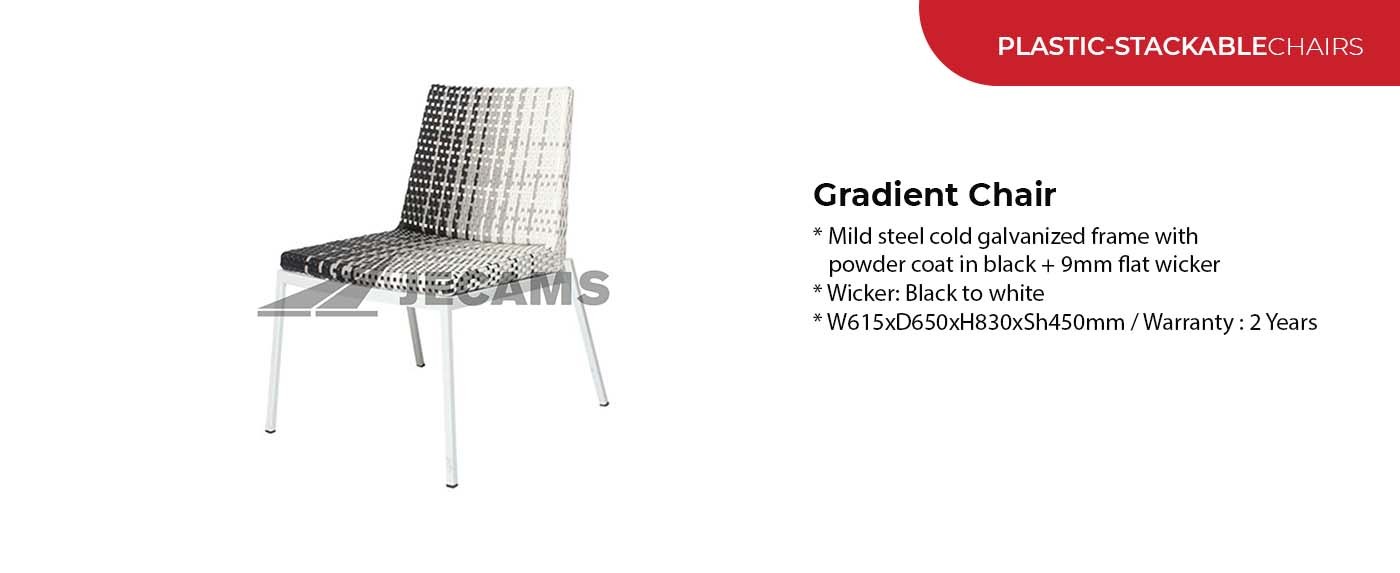 stackable chair gradient design for sale