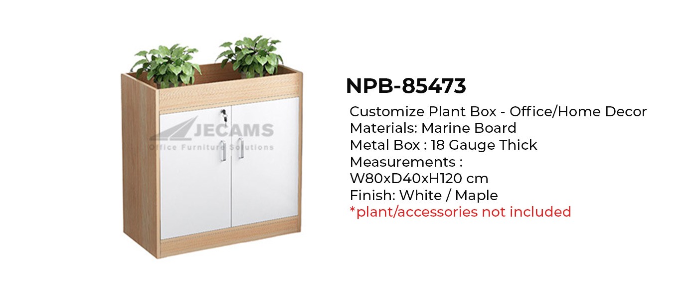 white plant box