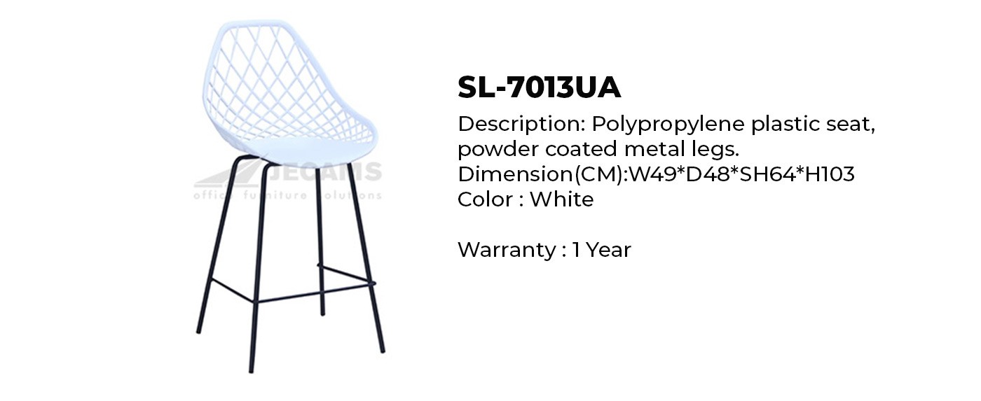 white high chair plastic