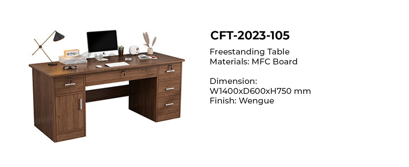 free standing table sizes