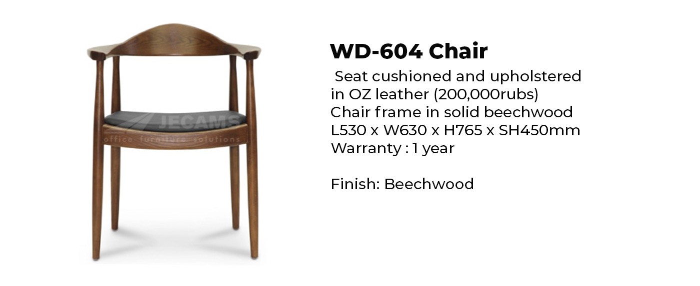 wooden office chair beechwood