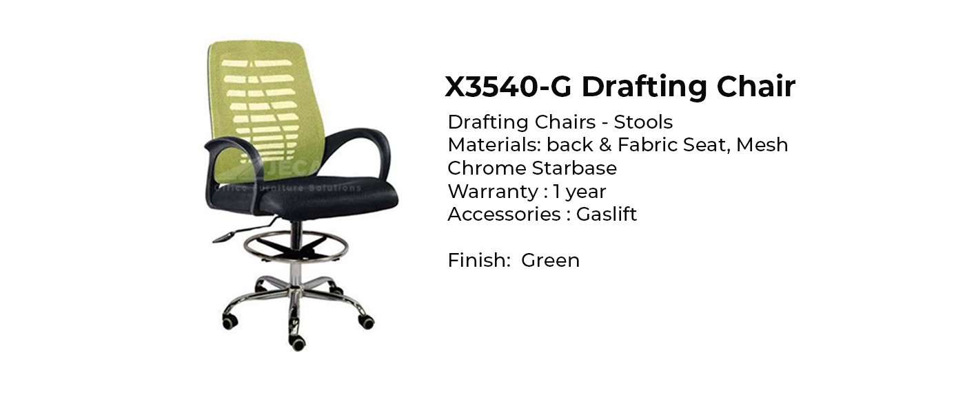 green mesh drafting chair