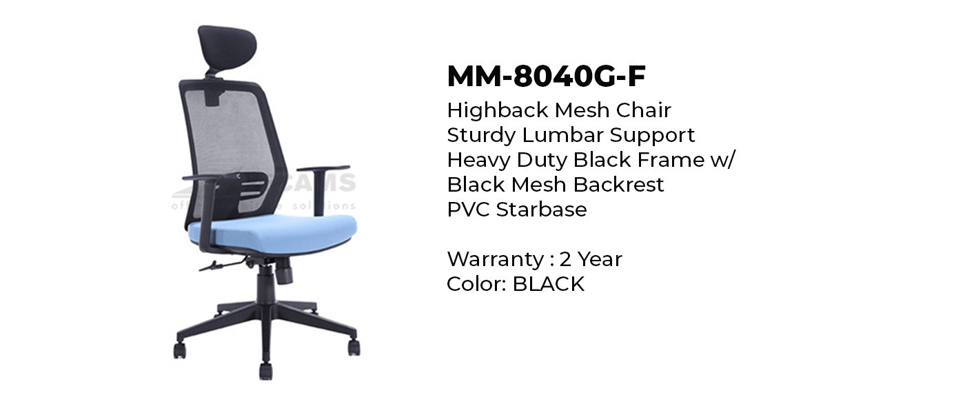 Mesh Office Chair With Headrest and Lumbar Support