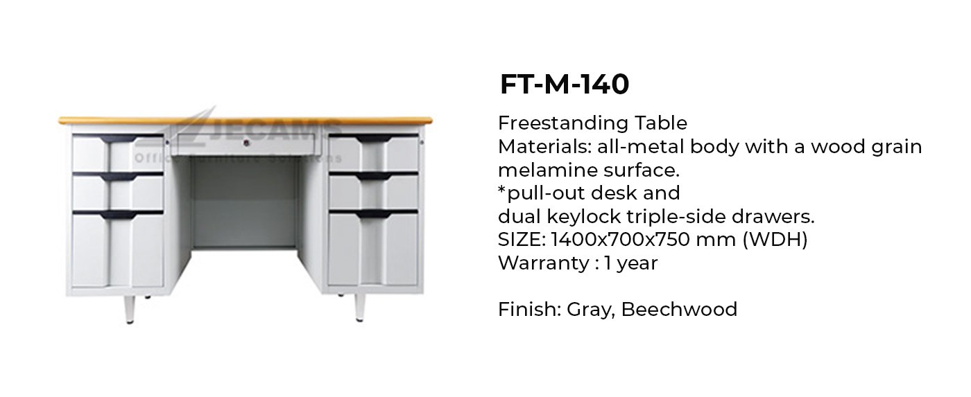 gray Freestanding table all metal