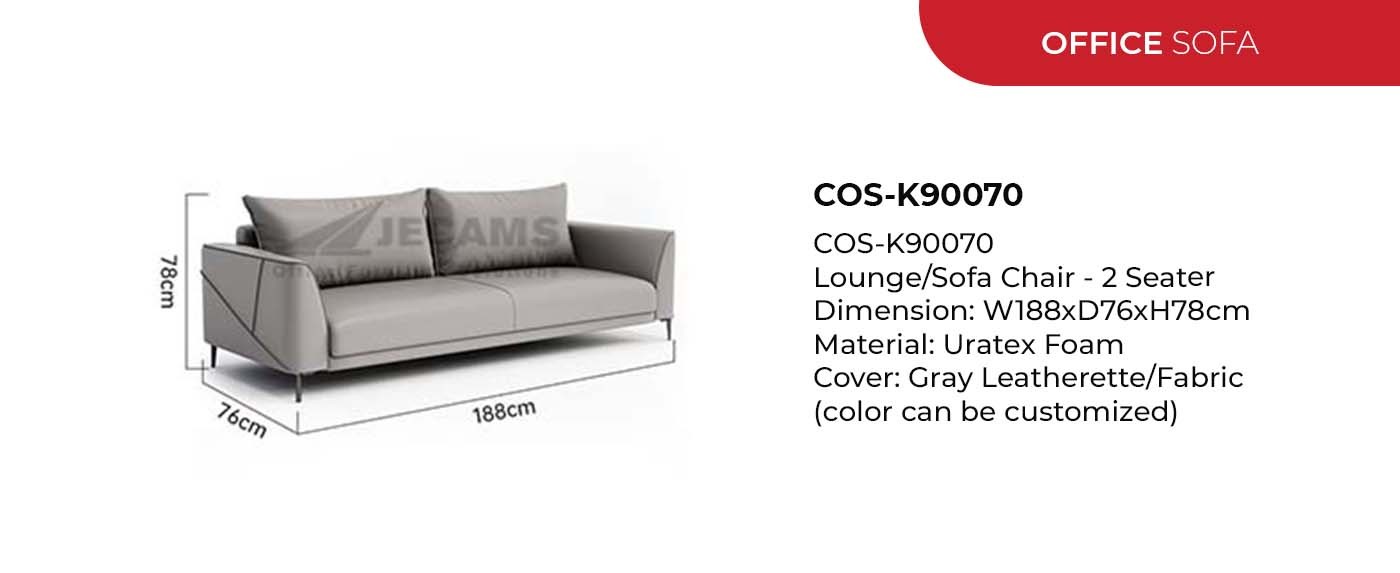2 seater gray sofa