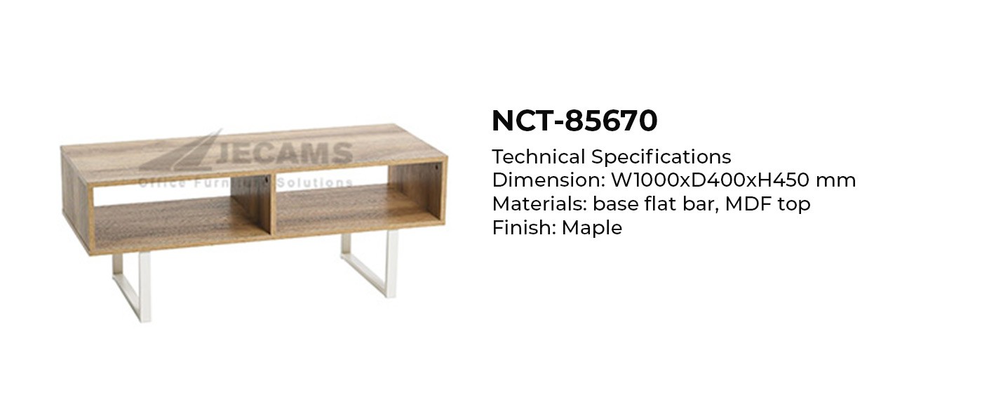 Maple rectangle center table