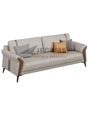 Gray Brown Modern Sofa 3-Seater