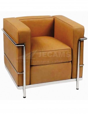 office sofa Le Corbusier 1-Seater BROWN