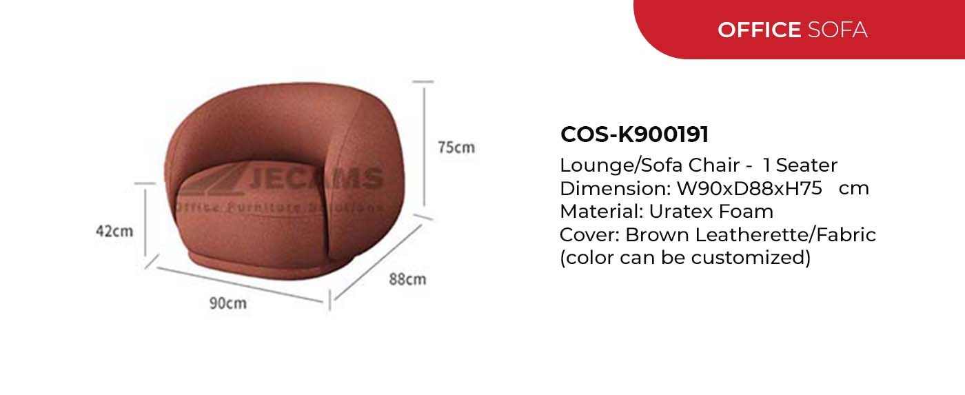 1 seater sofa