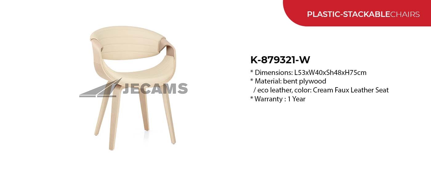 bent plywood frame stackable chair for sale
