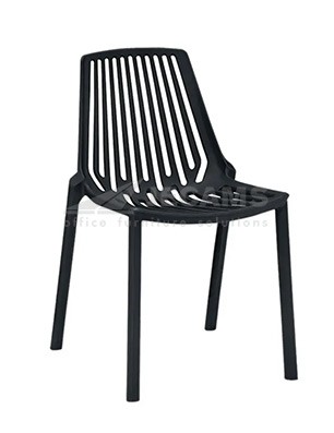PP Plastic Chair Black