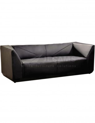 black office sofa 2 seater COS-NN898