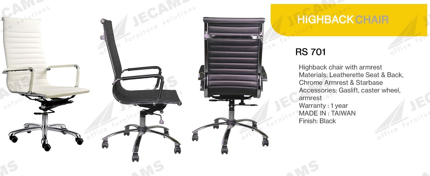 Black Gaslift Mesh Chair