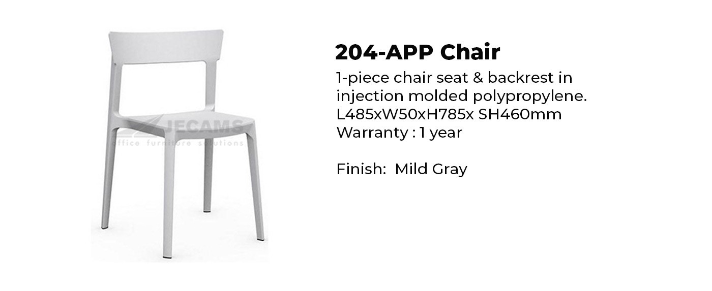 plastic chair mild gray