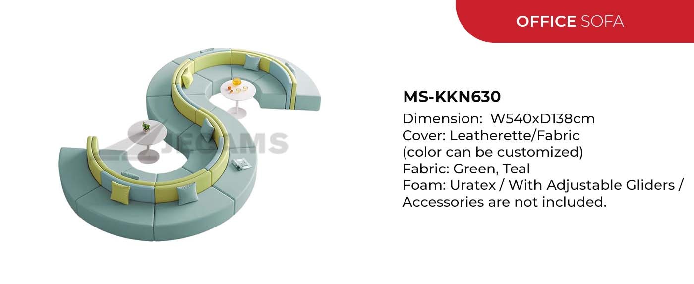 green modern office sofa