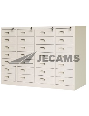 28 Drawers Card Filing Cabinet