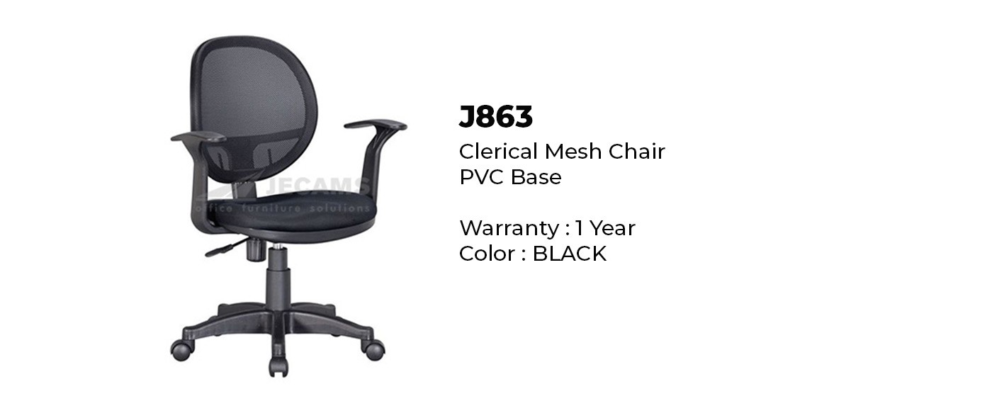 Black Mid Back Task Chair