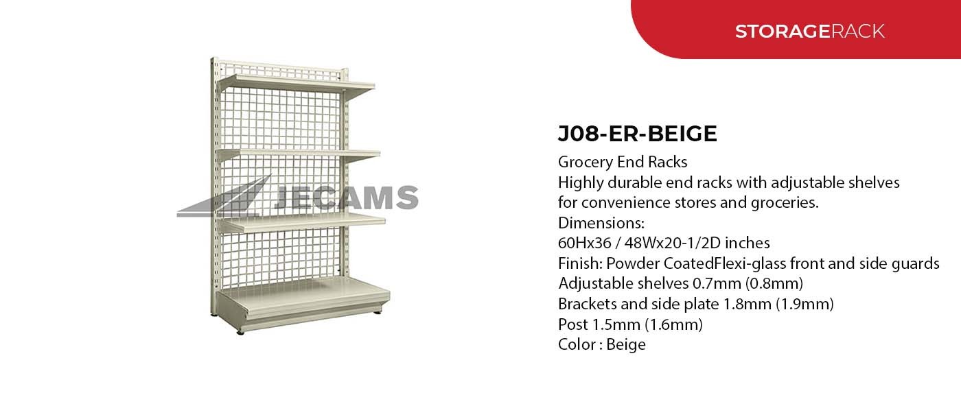 durable supermarket display racks