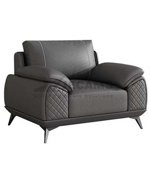 Leatherette Single Office Sofa