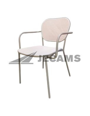 Durable aluminum frame stackable chair