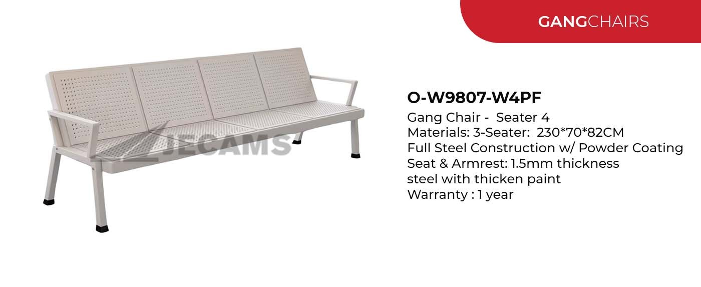 long lasting gang chair