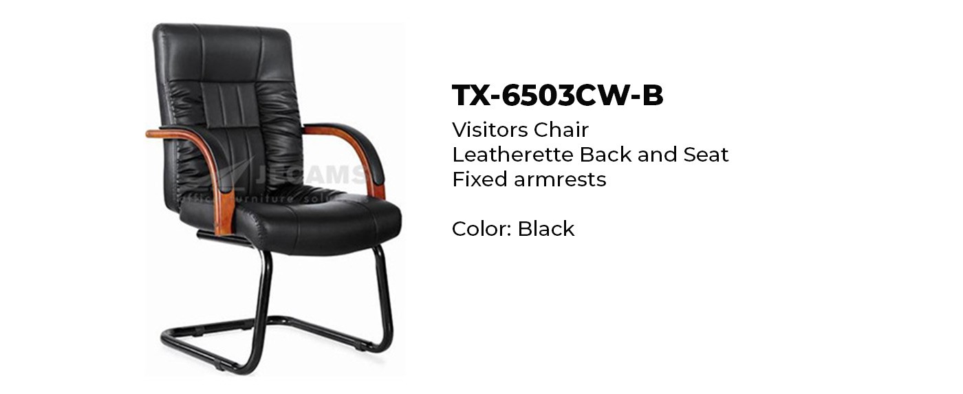 black color office chair