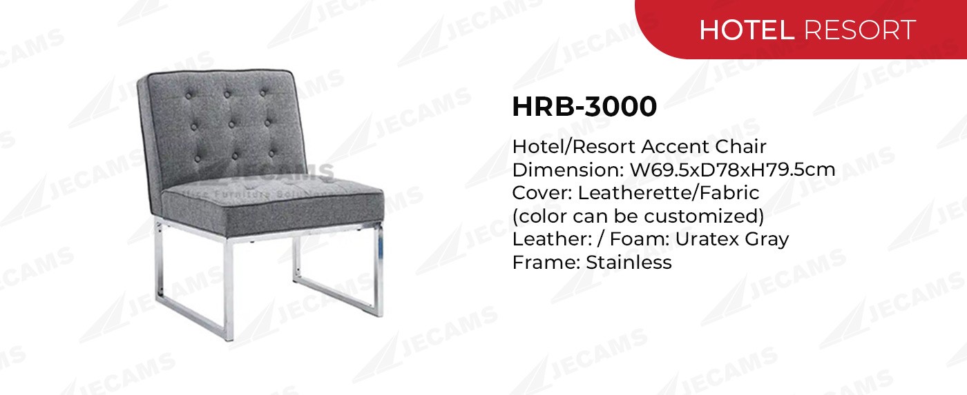 gray accent hotel chair hrb3000
