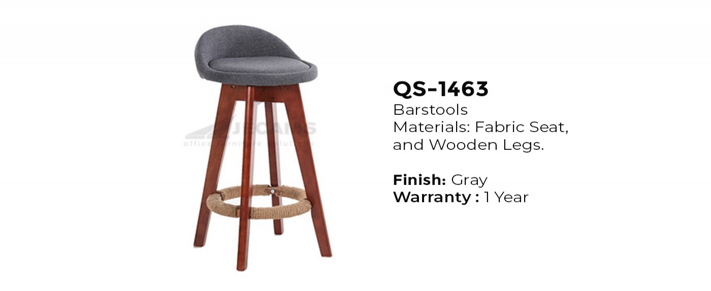 Wooden Gray High Chair