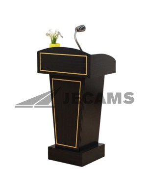 Classic wooden podium with clean and smooth finish