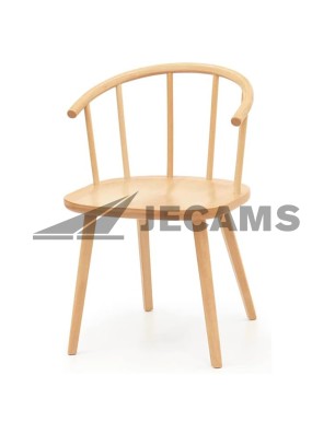 Solid beech wood stackable chair for sale