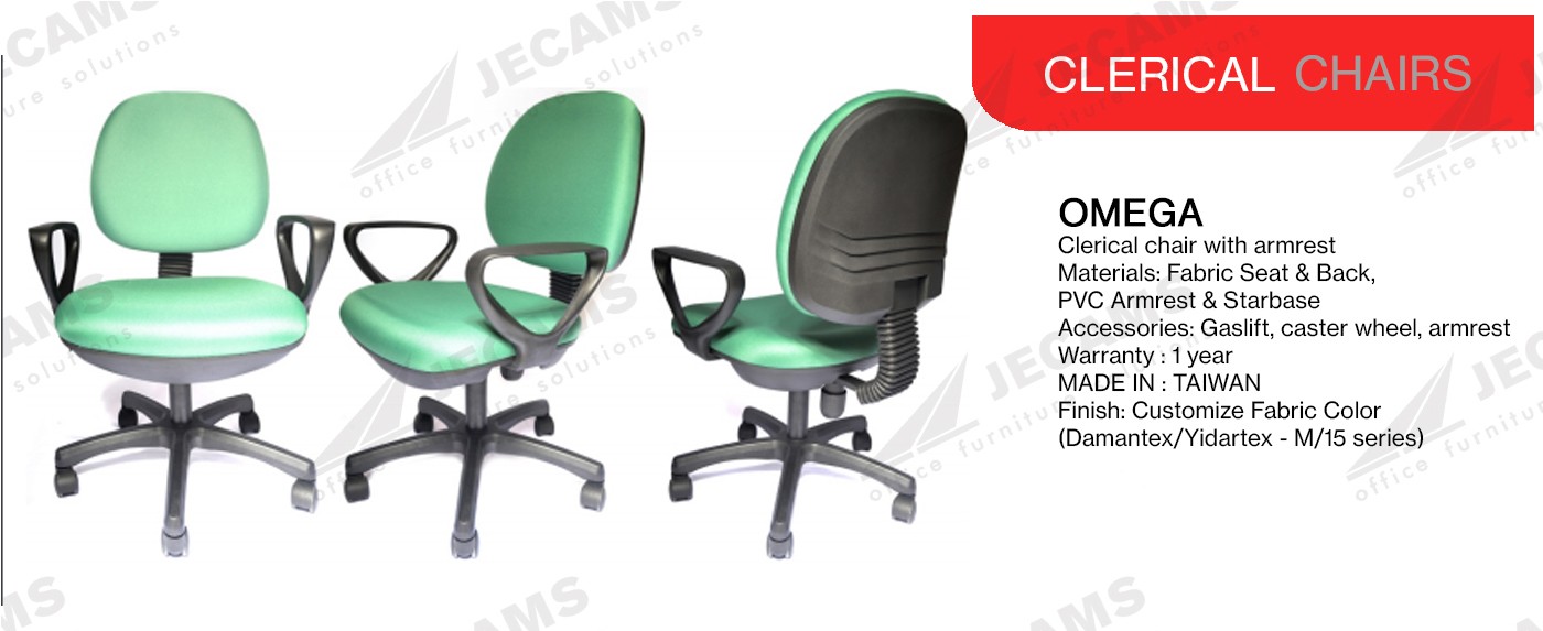Fabric Pvc Clerical Chair