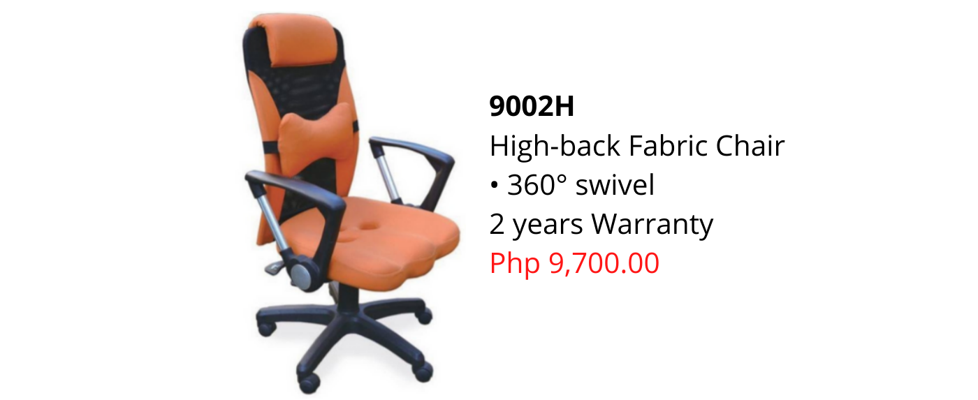Orange office swivel chair price