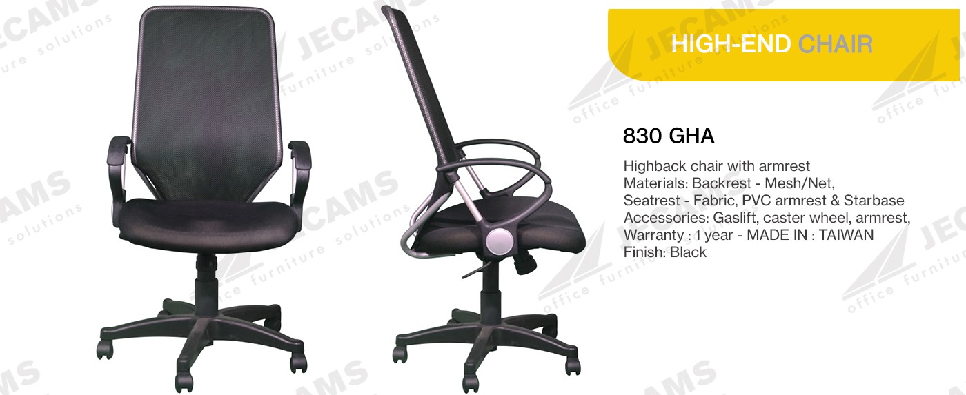 black mesh chair