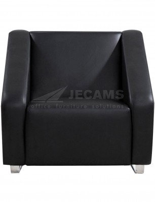 1 seater black office sofa COS-NN90031