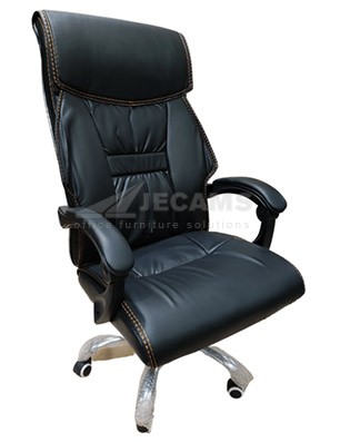 black swivel chair