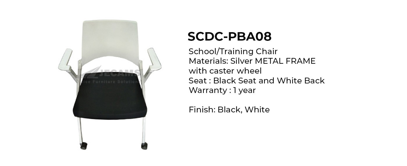 silver frame training chair