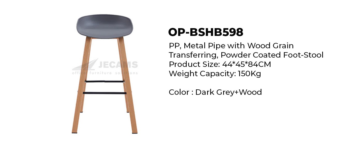 grey modern minimalist bar stool