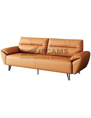 Orange 3-Seater Lounge Chair
