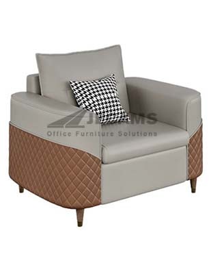 Gray Brown Single Lounge Chair