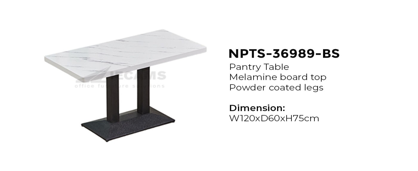 White and Black Pantry Table