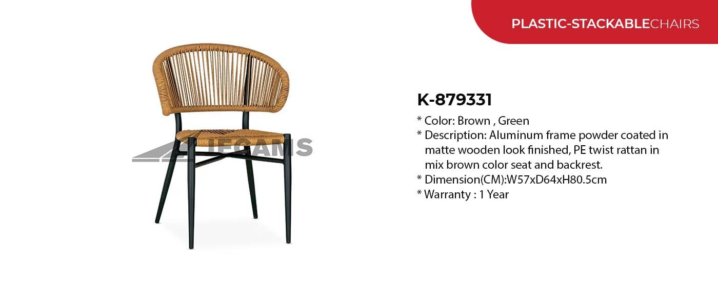 wooden design stackable chair