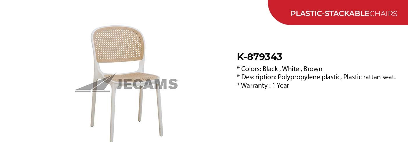 stylish plastic stackable chair